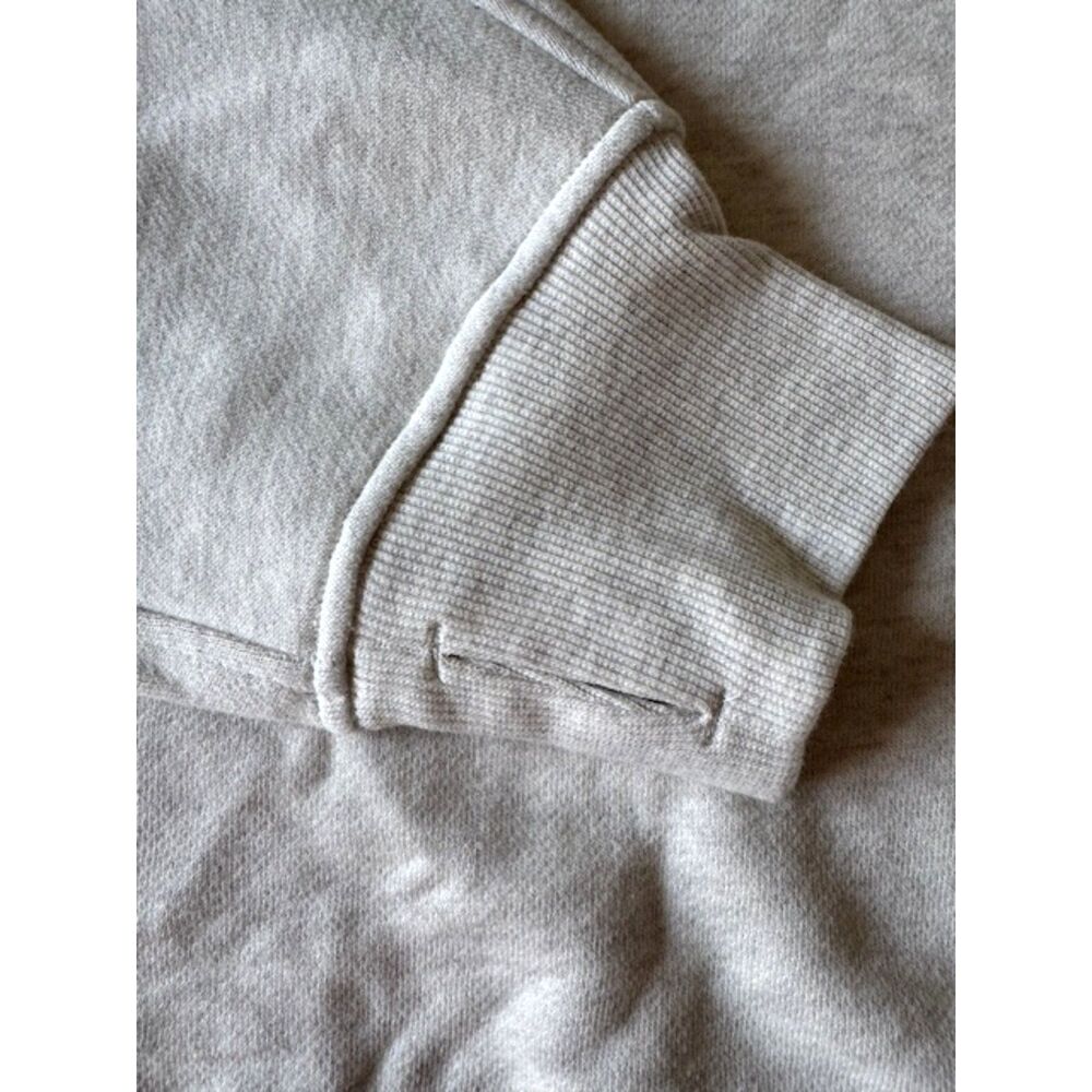 Lululemon M/L Heather Cream Scuba Oversized Funnel-Neck Half Zip Gold Tone NWT - Picture 9 of 12